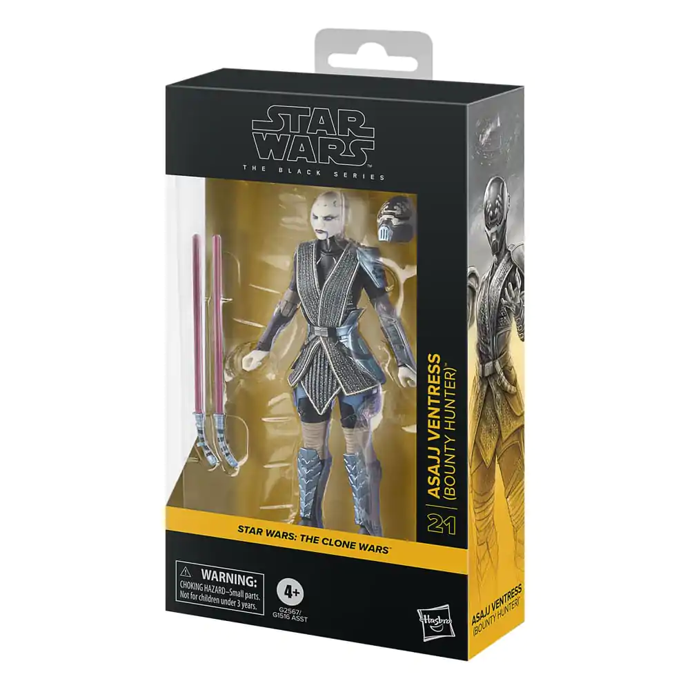 Star Wars: Attack of the Clones Asajj Ventress Bounty Hunter Figur 15cm Produktfoto