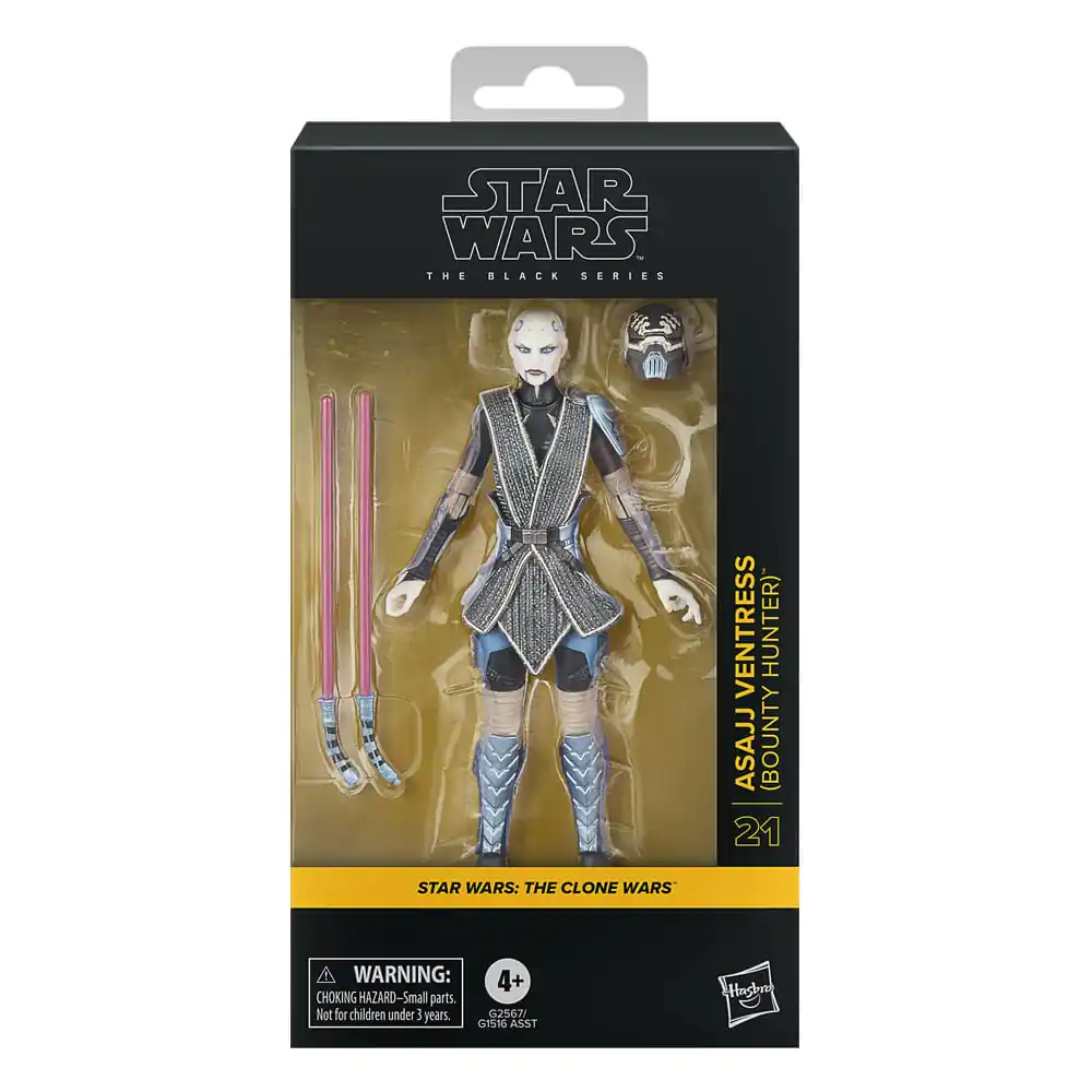 Star Wars: Attack of the Clones Asajj Ventress Bounty Hunter Figur 15cm Produktfoto