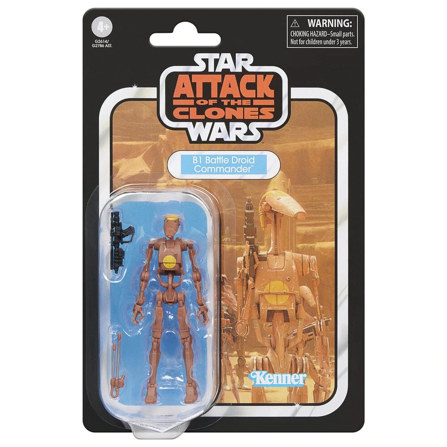 Star Wars Attack of the Clones B1 Battle Droid Commander Figur 9,5 cm Produktfoto
