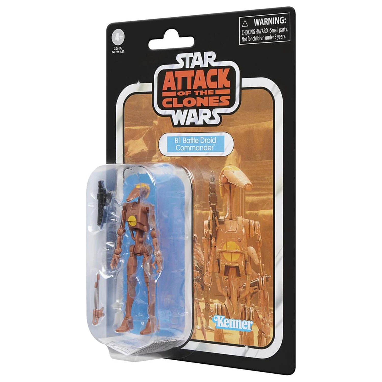 Star Wars Attack of the Clones B1 Battle Droid Commander Figur 9,5 cm Produktfoto
