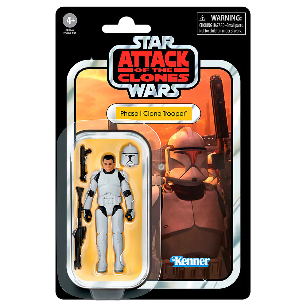 Star Wars Attack of the Clones Phase I Clone Trooper Figur 9,5cm Produktfoto