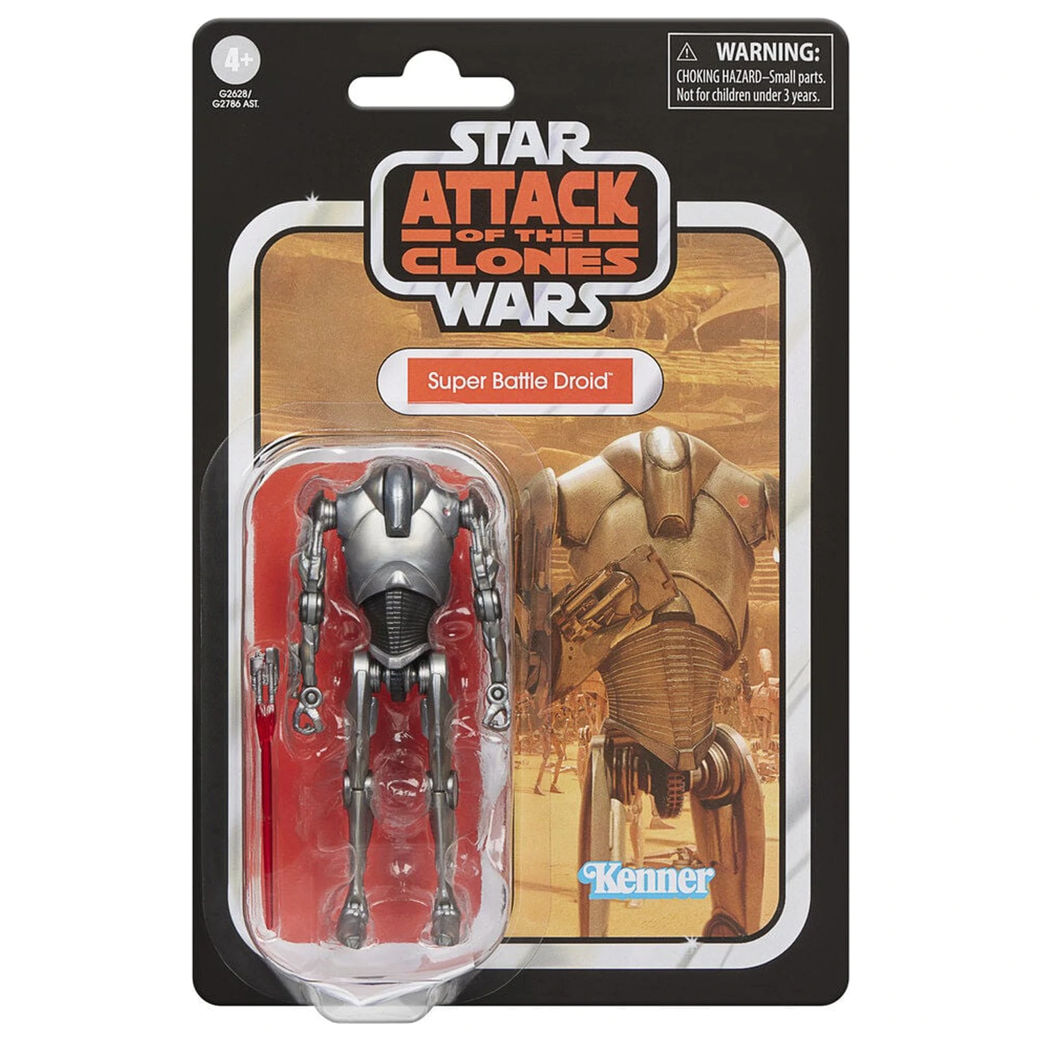 Star Wars Attack of the Clones Super Battle Droid Figur 9,5cm Produktfoto