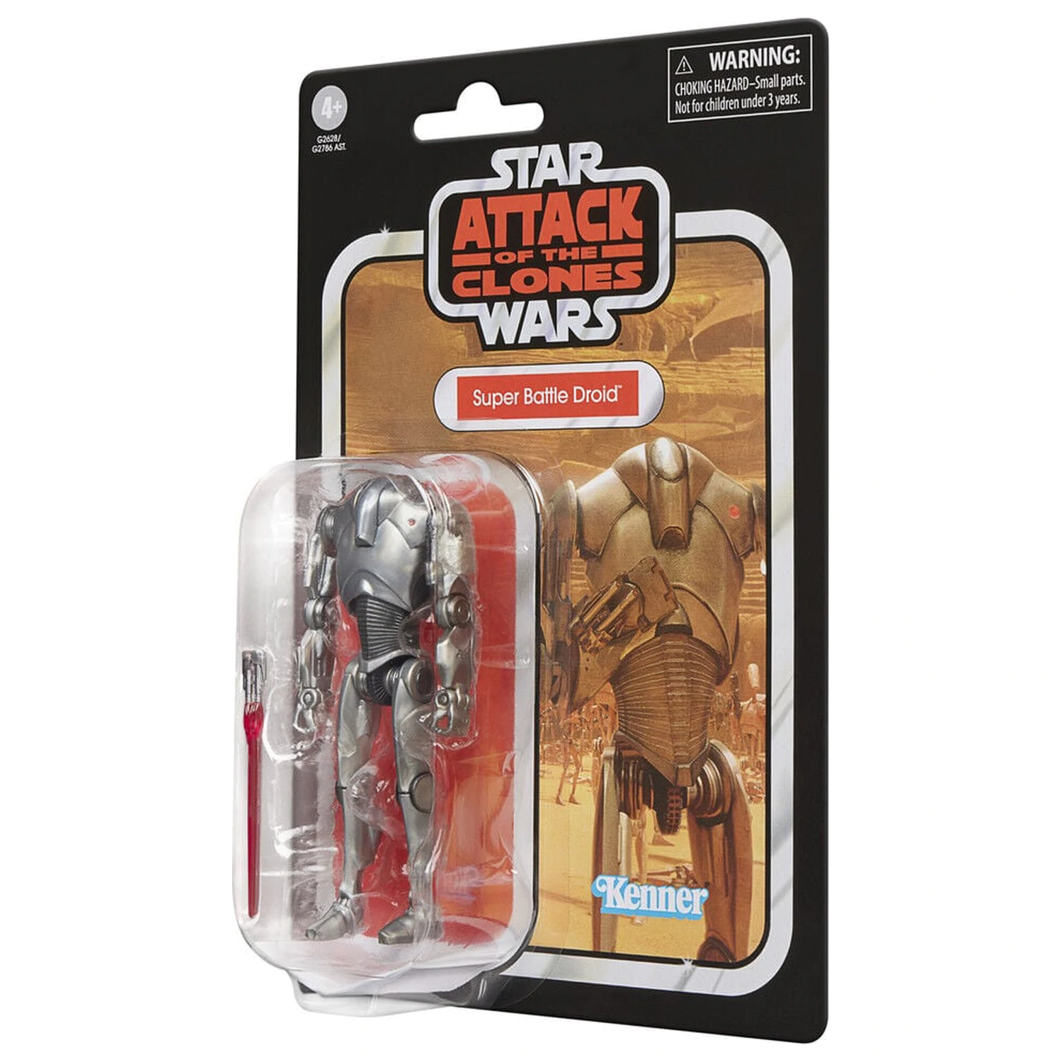 Star Wars Attack of the Clones Super Battle Droid Figur 9,5cm Produktfoto