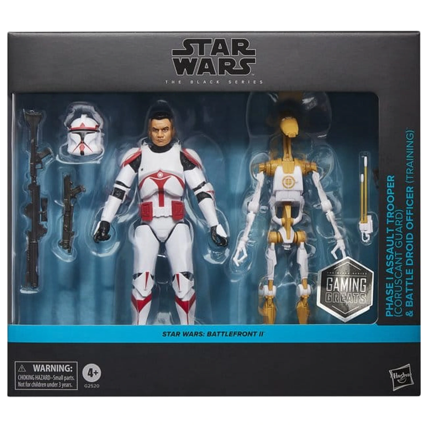 Star Wars: Battlefront II Black Series Actionfigur 2er-Pack Phase I Assault Trooper & Battle Droid Officer 15 cm Produktfoto
