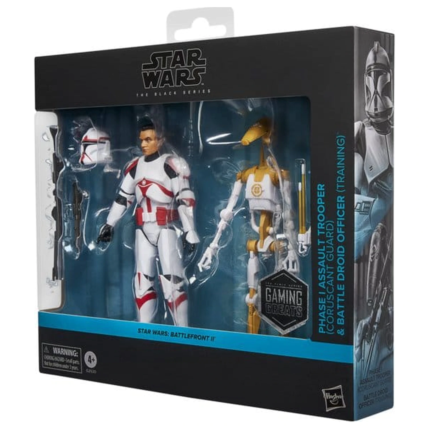 Star Wars: Battlefront II Black Series Actionfigur 2er-Pack Phase I Assault Trooper & Battle Droid Officer 15 cm Produktfoto