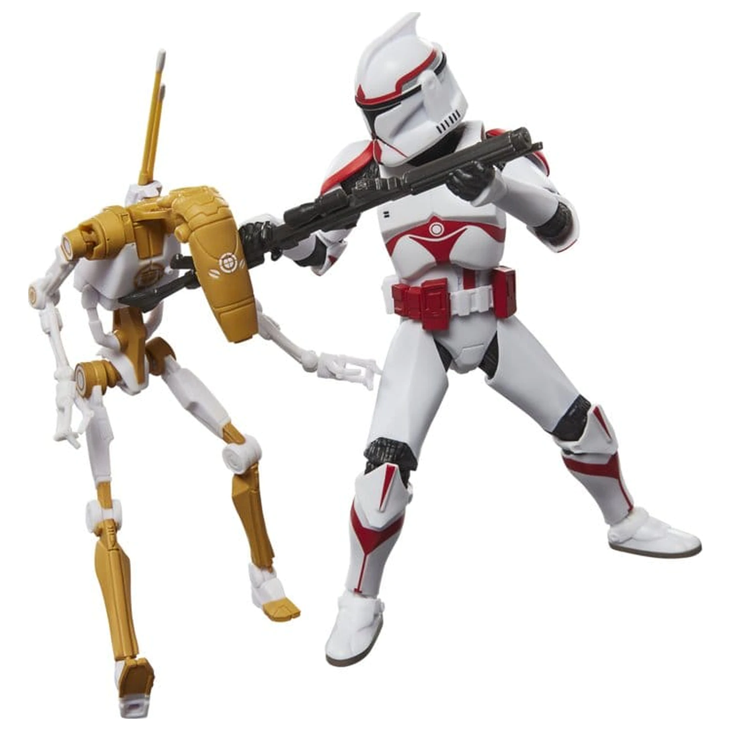 Star Wars: Battlefront II Black Series Actionfigur 2er-Pack Phase I Assault Trooper & Battle Droid Officer 15 cm Produktfoto