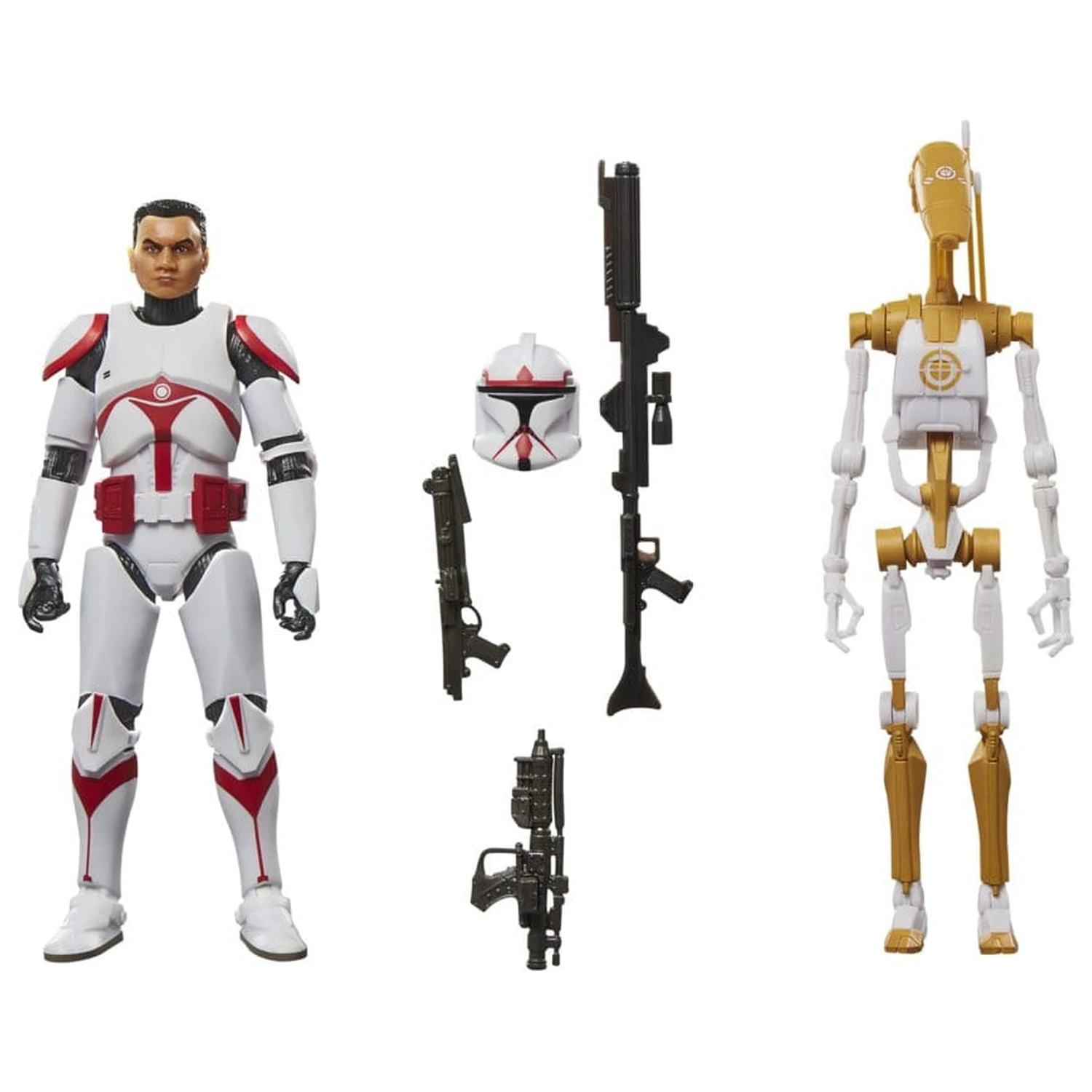Star Wars: Battlefront II Black Series Actionfigur 2er-Pack Phase I Assault Trooper & Battle Droid Officer 15 cm Produktfoto