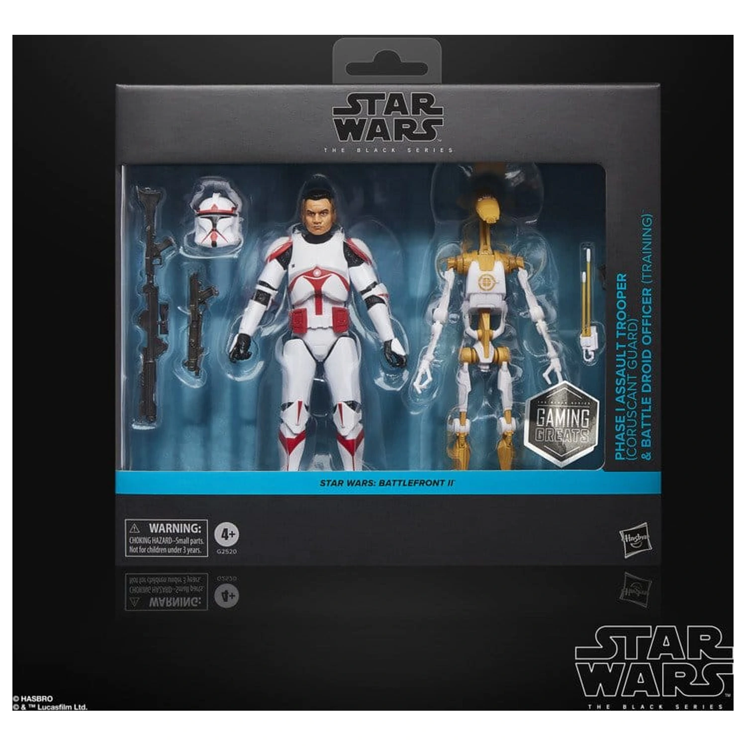 Star Wars: Battlefront II Black Series Actionfigur 2er-Pack Phase I Assault Trooper & Battle Droid Officer 15 cm Produktfoto