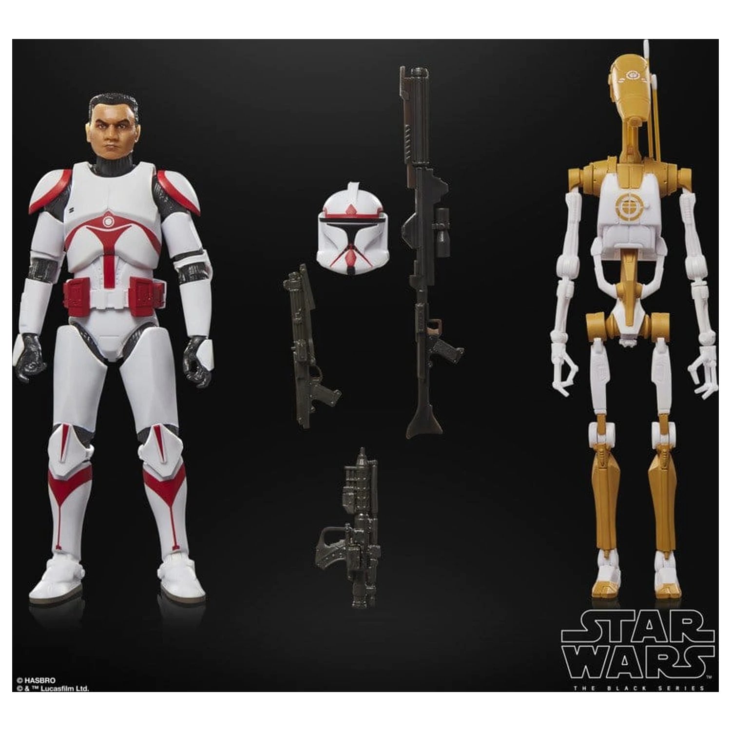 Star Wars: Battlefront II Black Series Actionfigur 2er-Pack Phase I Assault Trooper & Battle Droid Officer 15 cm Produktfoto