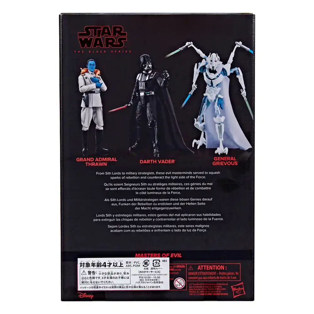 Star Wars Black Series Action Figur 3er-Pack Masters of Evil 15 cm Produktfoto