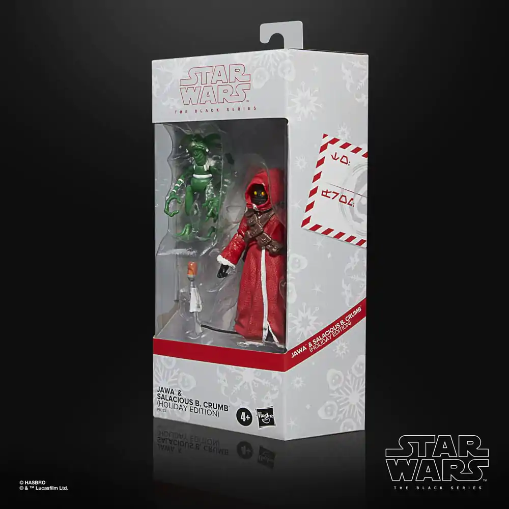 Star Wars Black Series Actionfigur Jawa & Salacious B. Crumb (Holiday Edition) 15 cm Produktfoto