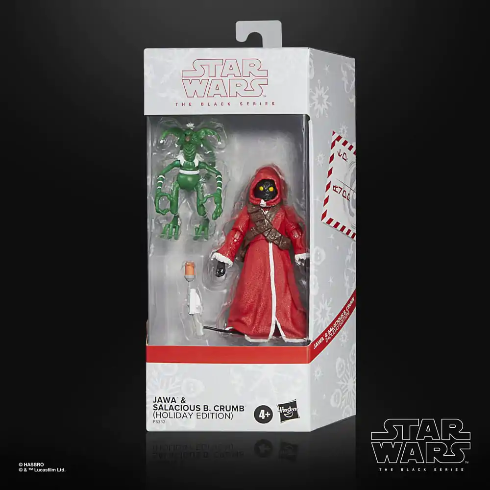 Star Wars Black Series Actionfigur Jawa & Salacious B. Crumb (Holiday Edition) 15 cm Produktfoto