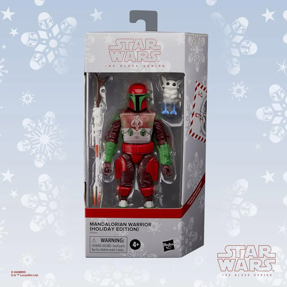 Star Wars Black Series Actionfigur Mandalorian Warrior (Holiday Edition) 15 cm Produktfoto