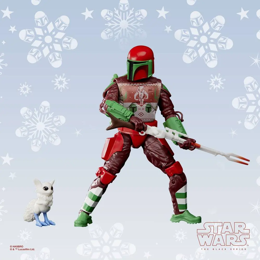 Star Wars Black Series Actionfigur Mandalorian Warrior (Holiday Edition) 15 cm Produktfoto