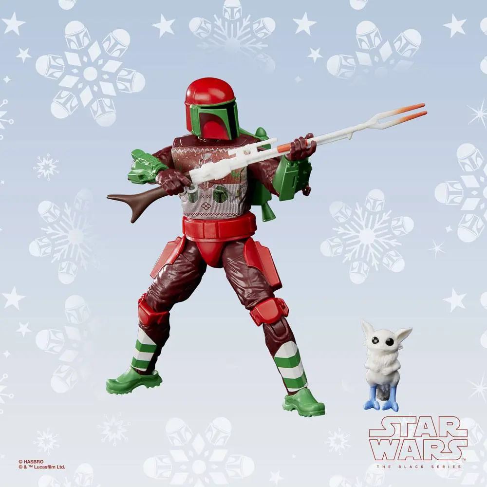 Star Wars Black Series Actionfigur Mandalorian Warrior (Holiday Edition) 15 cm Produktfoto