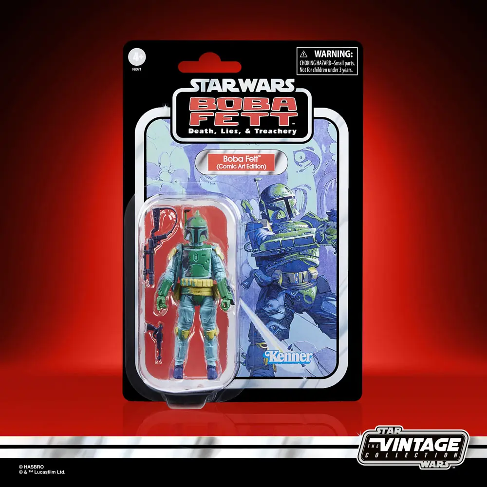 Star Wars: Boba Fett - Death, Lies &amp; Treachery Vintage Collection Action Figur Boba Fett (Comic Art Edition) 10 cm Produktfoto