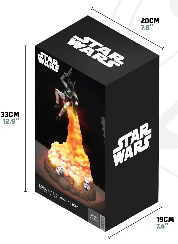 Star Wars: Boba Fett Leuchte 31 cm Produktfoto