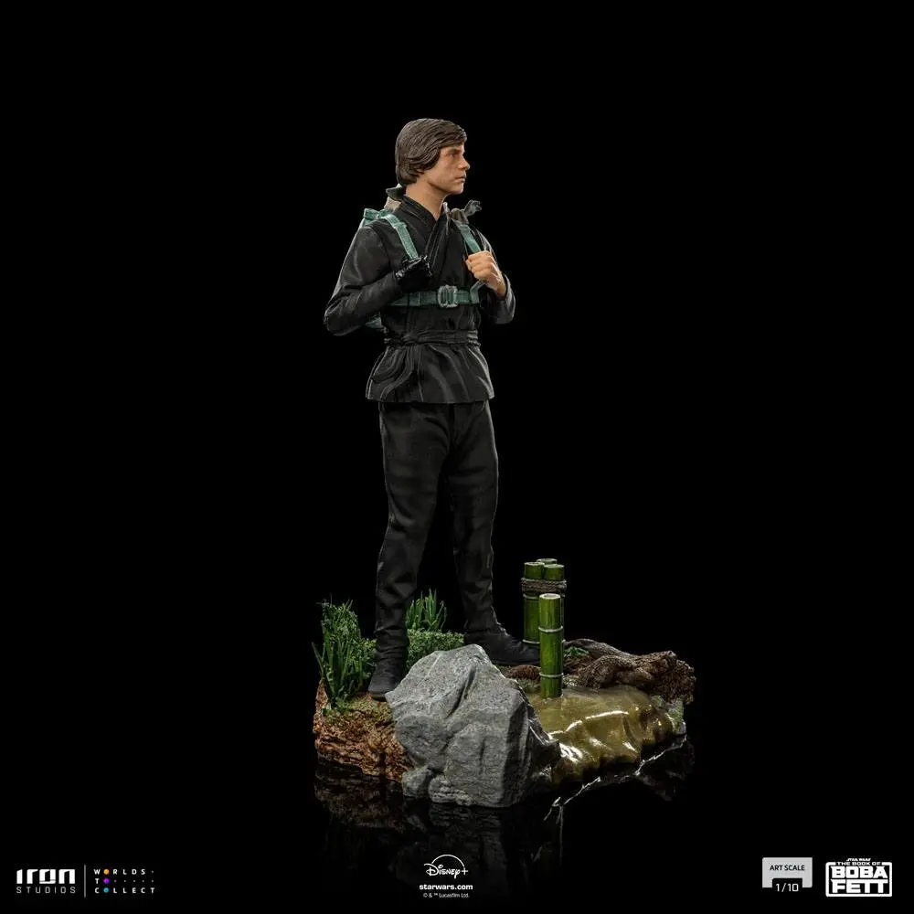 Star Wars Book of Boba Fett Art Scale Statue 1/10 Luke Skywalker & Grogu Training 20 cm termékfotó