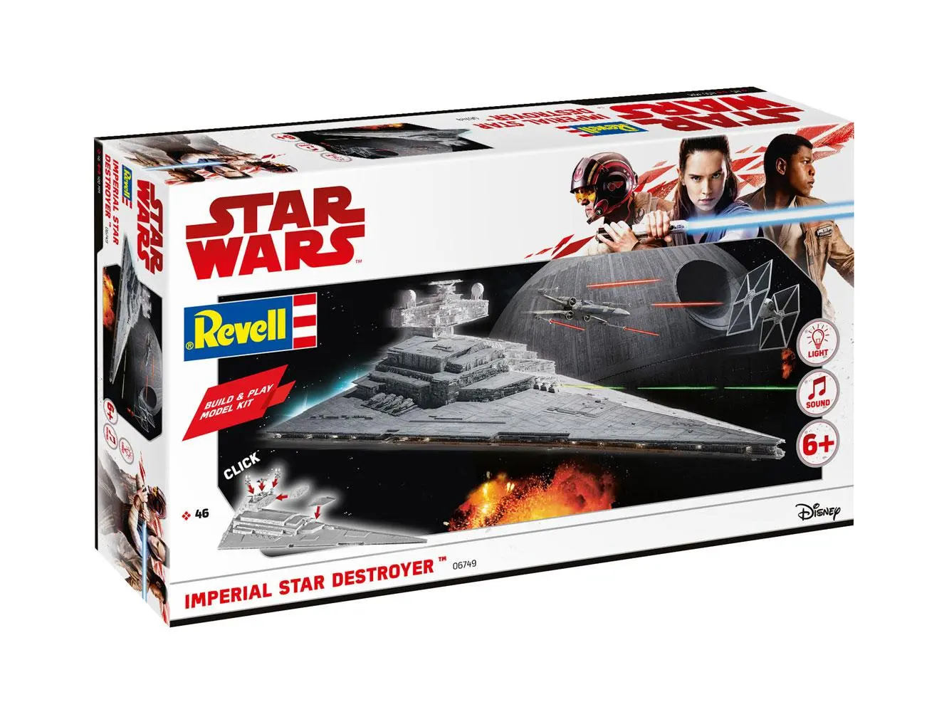 Star Wars Build &amp; Play Modellbausatz mit Sound &amp; Leuchtfunktion 1/4000 Imperial Star Destroyer Produktfoto