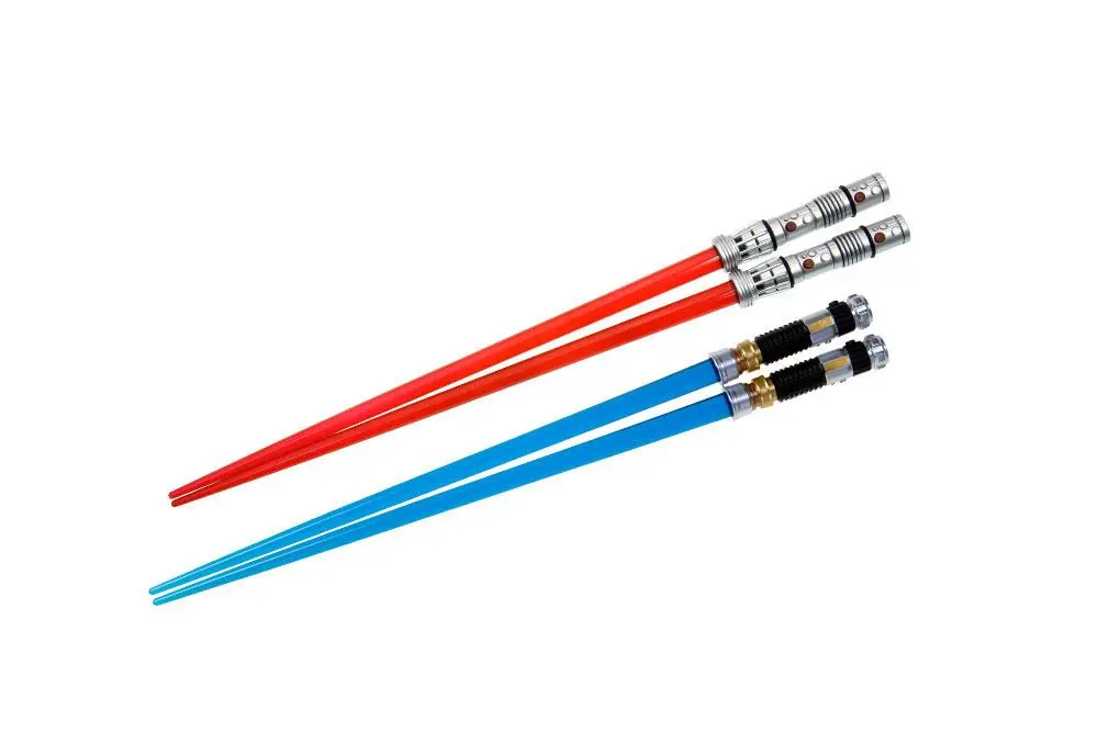 Star Wars Essstäbchen Doppelpack Darth Maul & Obi-Wan Kenobi Lichtschwerter Produktfoto