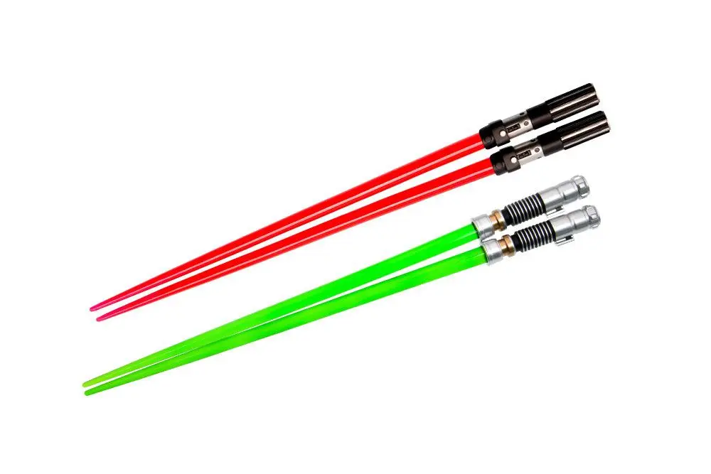 Star Wars Chopstick Darth Vader &amp; Luke Skywalker Lichtschwert Stäbchen 2er Set Produktfoto