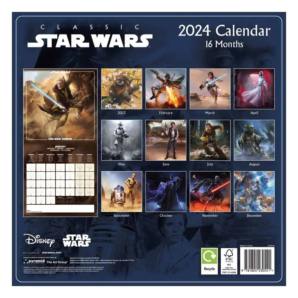 Star Wars Kalender 2024 Classics Produktfoto