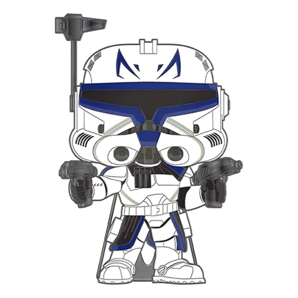 Star Wars Clone Wars Loungefly POP! Pin Ansteck-Pin Captain Rex (Glow-in-the-Dark) 10 cm termékfotó