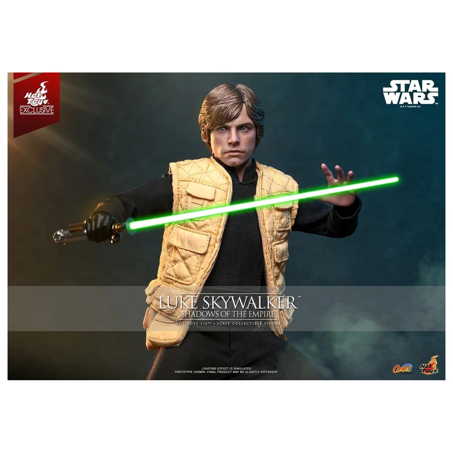 Star Wars Comic Masterpiece Action Figur 1/6 Luke Skywalker (Shadows Of The Empire) (Hot Toys Exclusive) 28 cm Produktfoto