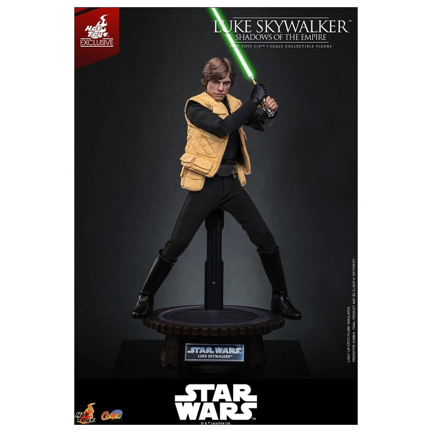 Star Wars Comic Masterpiece Action Figur 1/6 Luke Skywalker (Shadows Of The Empire) (Hot Toys Exclusive) 28 cm Produktfoto