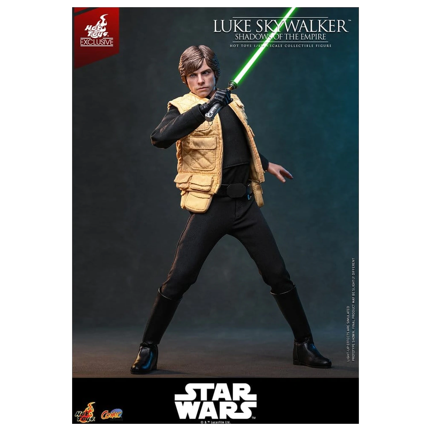 Star Wars Comic Masterpiece Action Figur 1/6 Luke Skywalker (Shadows Of The Empire) (Hot Toys Exclusive) 28 cm Produktfoto