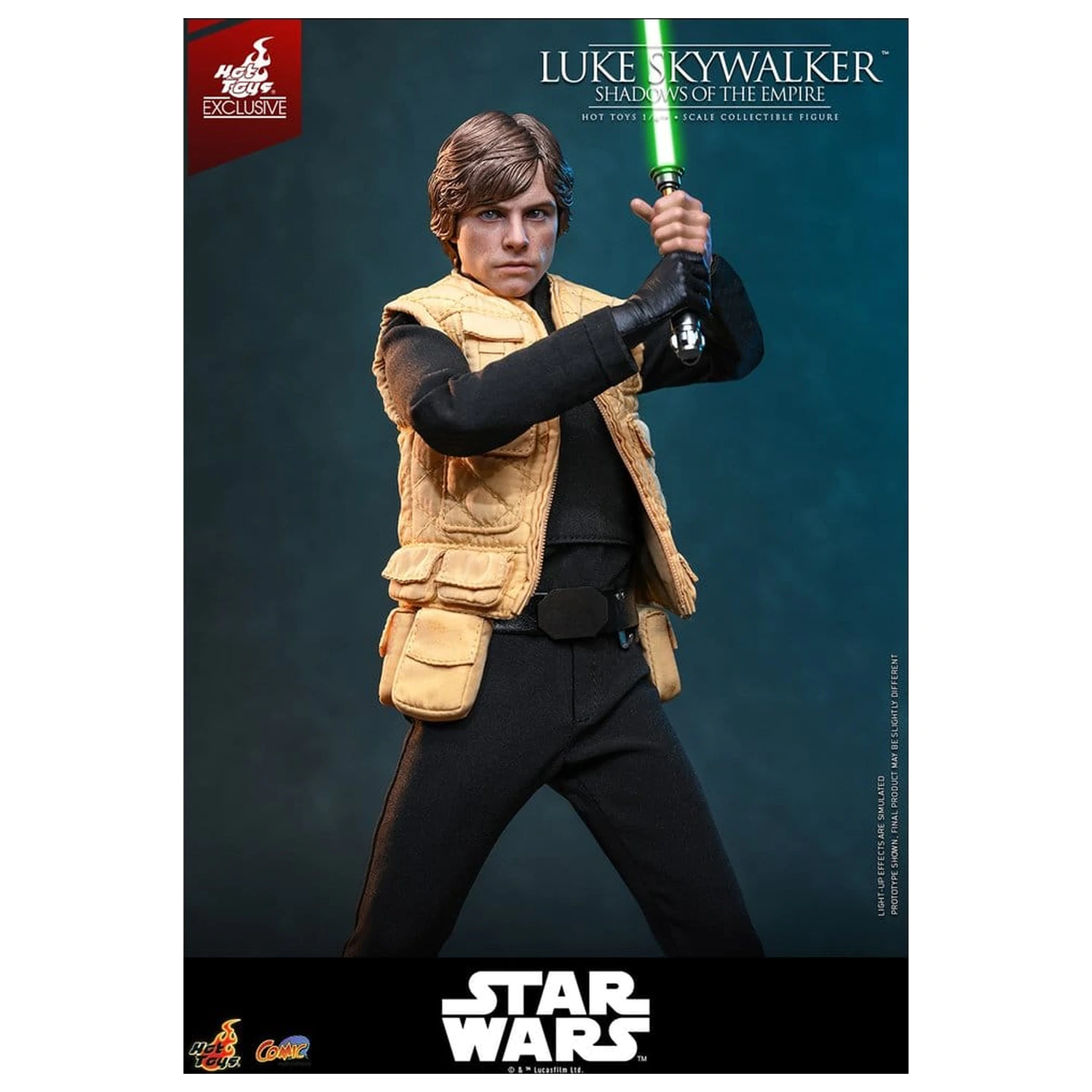 Star Wars Comic Masterpiece Action Figur 1/6 Luke Skywalker (Shadows Of The Empire) (Hot Toys Exclusive) 28 cm Produktfoto