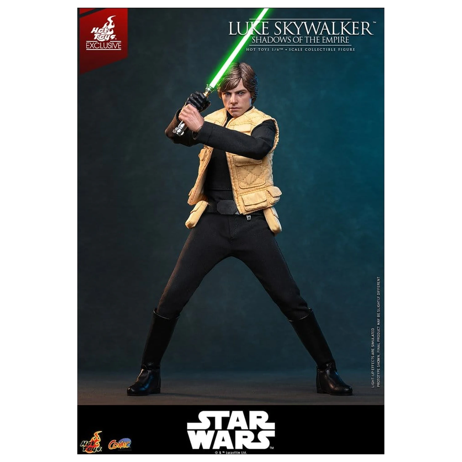 Star Wars Comic Masterpiece Action Figur 1/6 Luke Skywalker (Shadows Of The Empire) (Hot Toys Exclusive) 28 cm Produktfoto