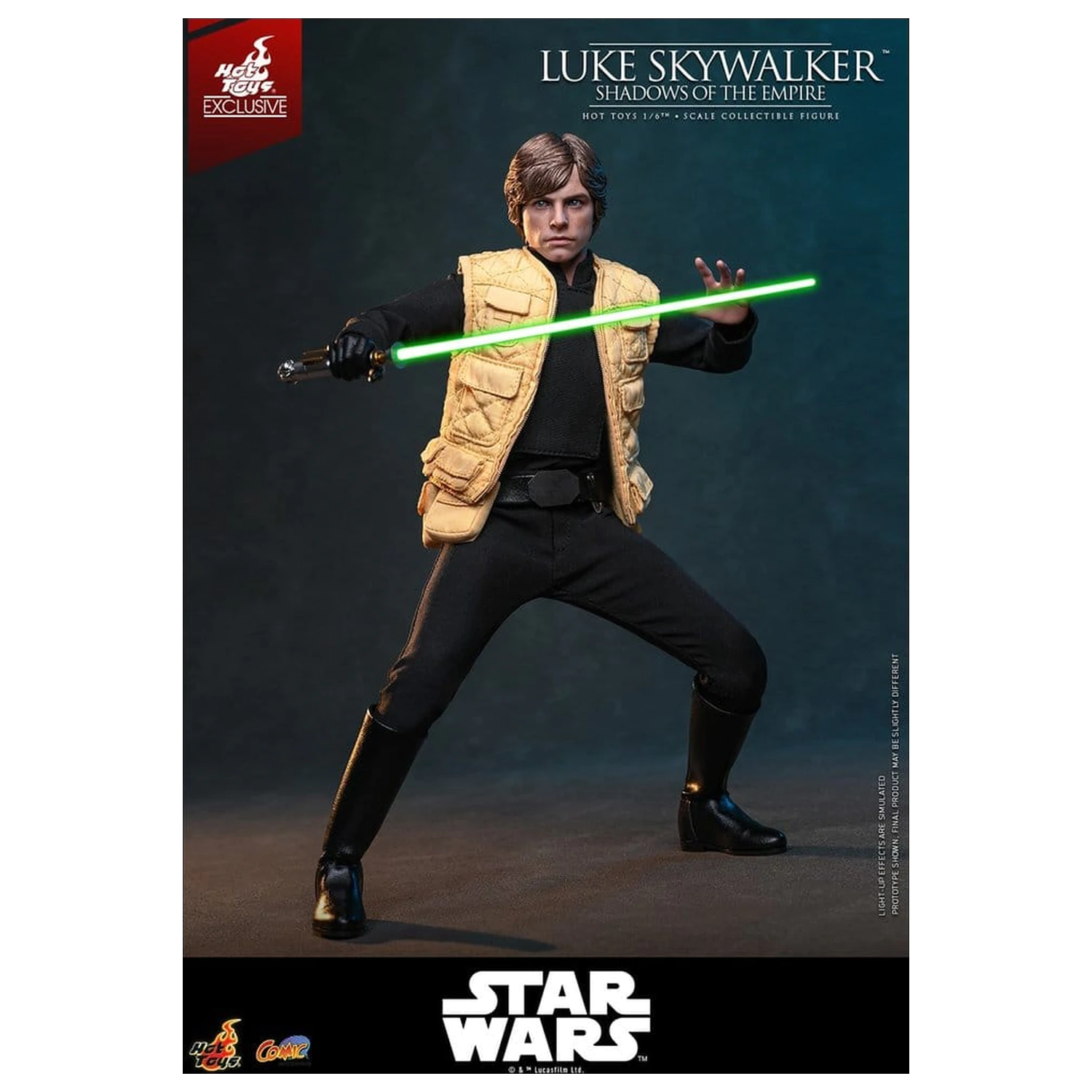 Star Wars Comic Masterpiece Action Figur 1/6 Luke Skywalker (Shadows Of The Empire) (Hot Toys Exclusive) 28 cm Produktfoto