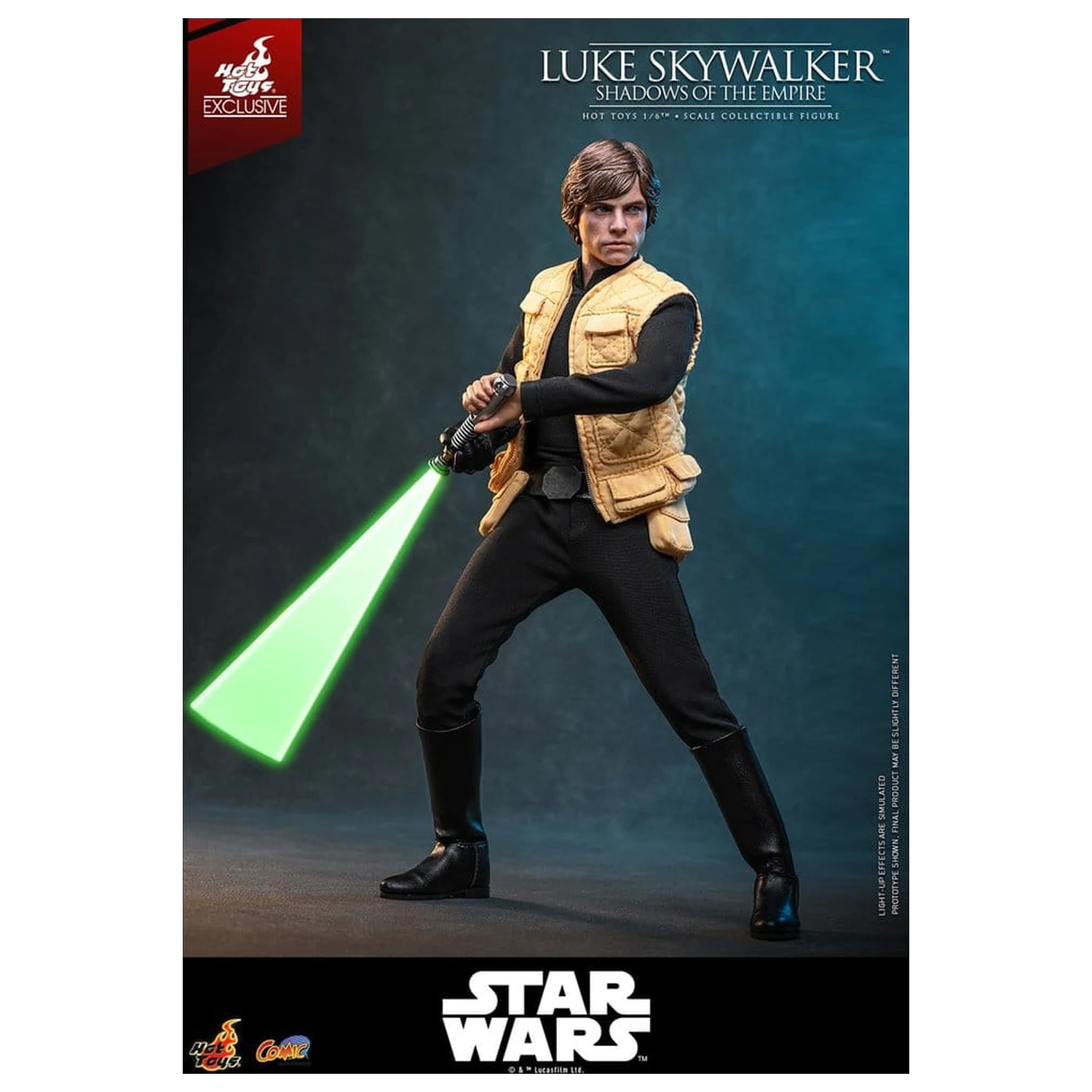 Star Wars Comic Masterpiece Action Figur 1/6 Luke Skywalker (Shadows Of The Empire) (Hot Toys Exclusive) 28 cm Produktfoto