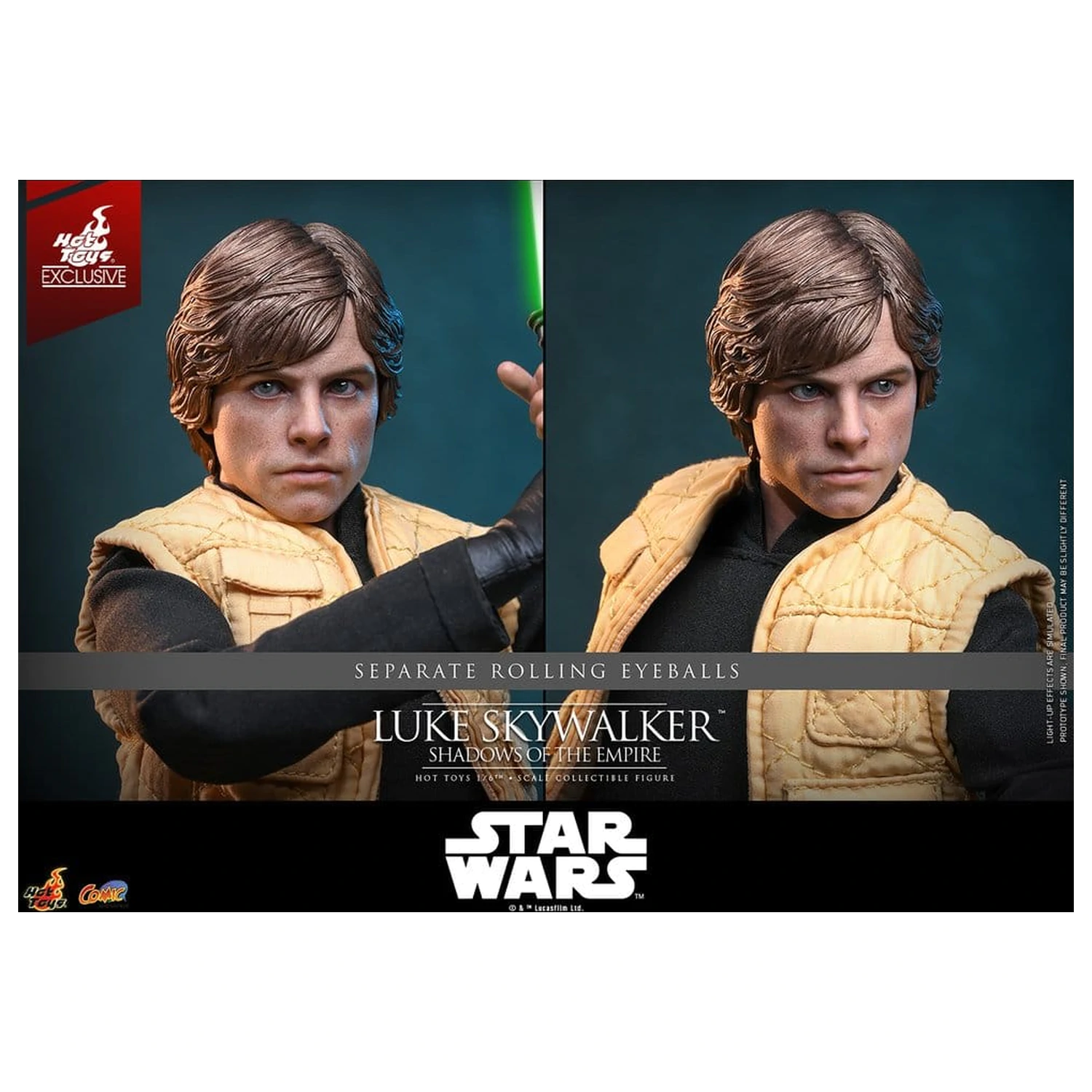 Star Wars Comic Masterpiece Action Figur 1/6 Luke Skywalker (Shadows Of The Empire) (Hot Toys Exclusive) 28 cm Produktfoto