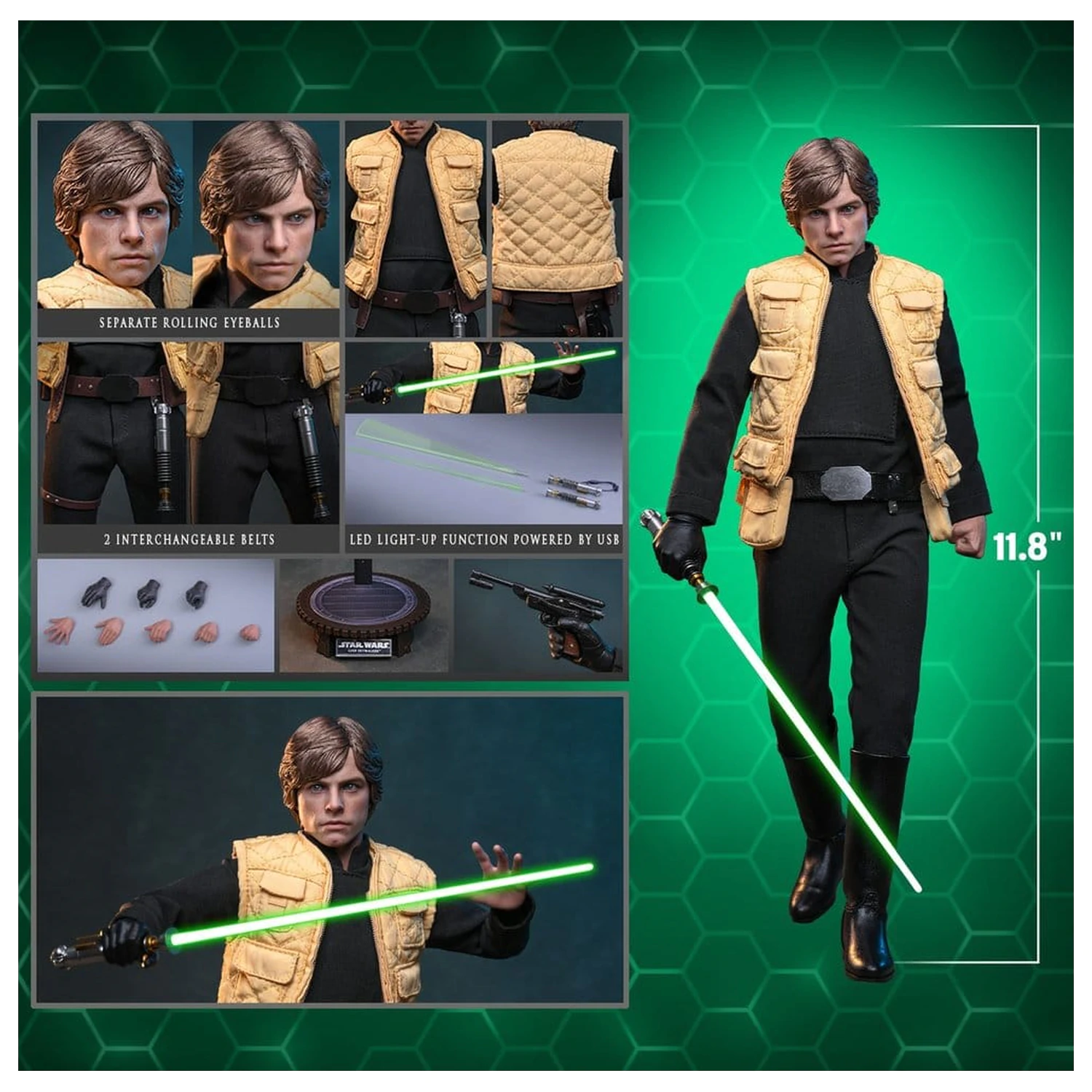 Star Wars Comic Masterpiece Action Figur 1/6 Luke Skywalker (Shadows Of The Empire) (Hot Toys Exclusive) 28 cm Produktfoto