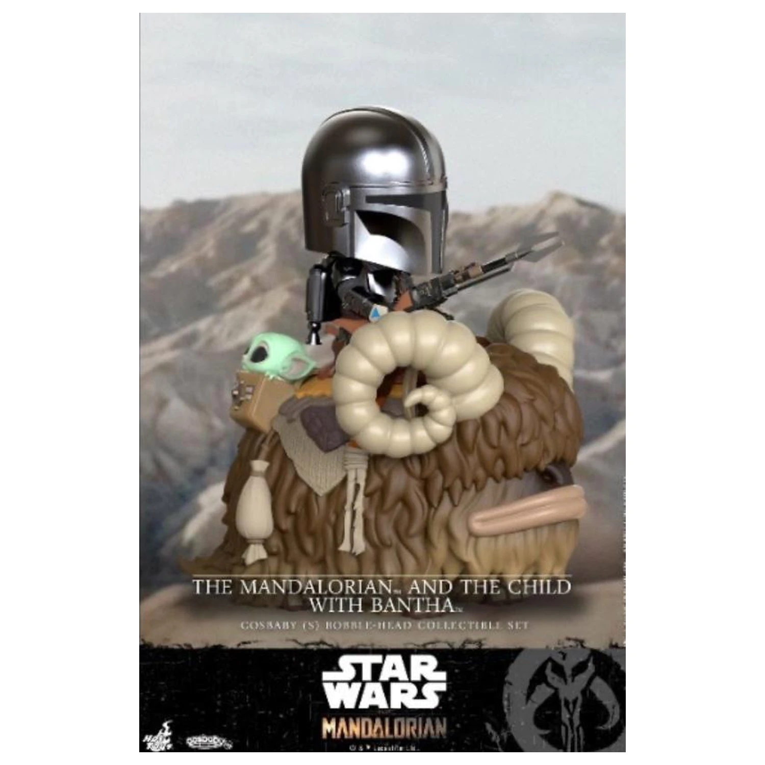Star Wars Cosbaby Welle 3 The Mandalorian & The Child mit Bantha Produktfoto