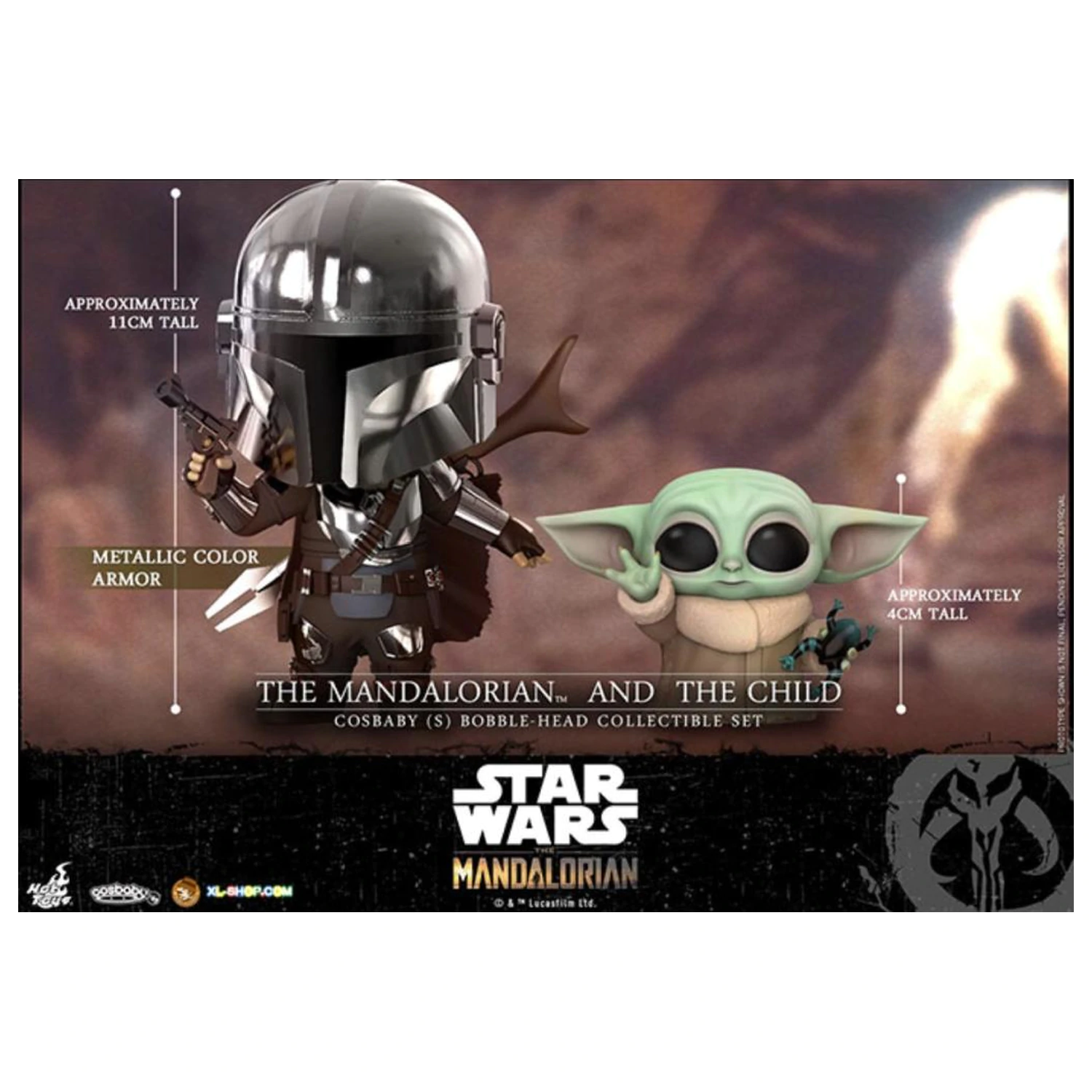 Star Wars Cosbaby Wave 5 Mandalorian & The Child Set Produktfoto