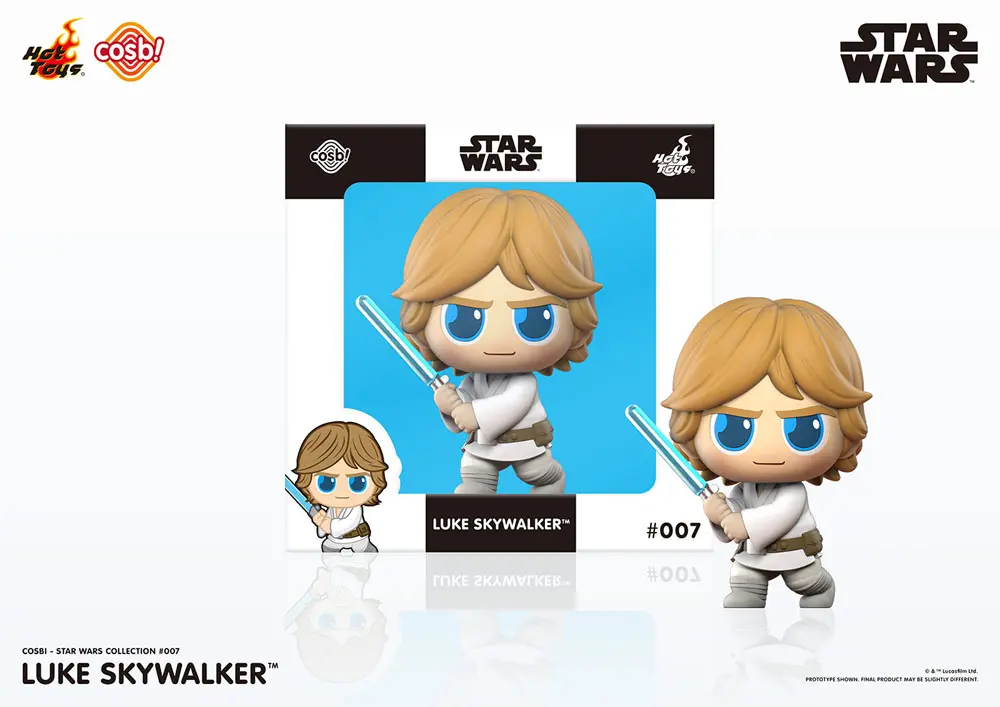 Star Wars Cosbi Minifigur Luke Skywalker Lightsaber 8 cm Produktfoto