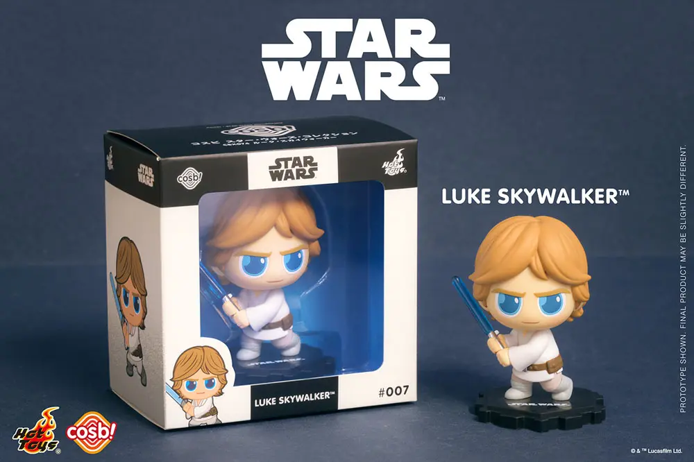 Star Wars Cosbi Minifigur Luke Skywalker Lightsaber 8 cm Produktfoto