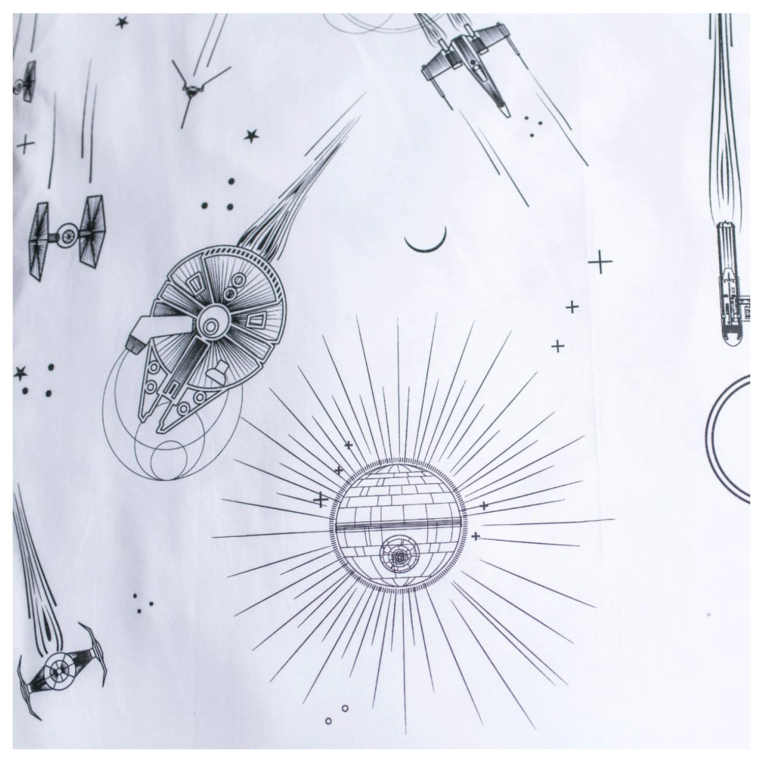 Star Wars Death Star Glow in the Dark Bettbezug Produktfoto