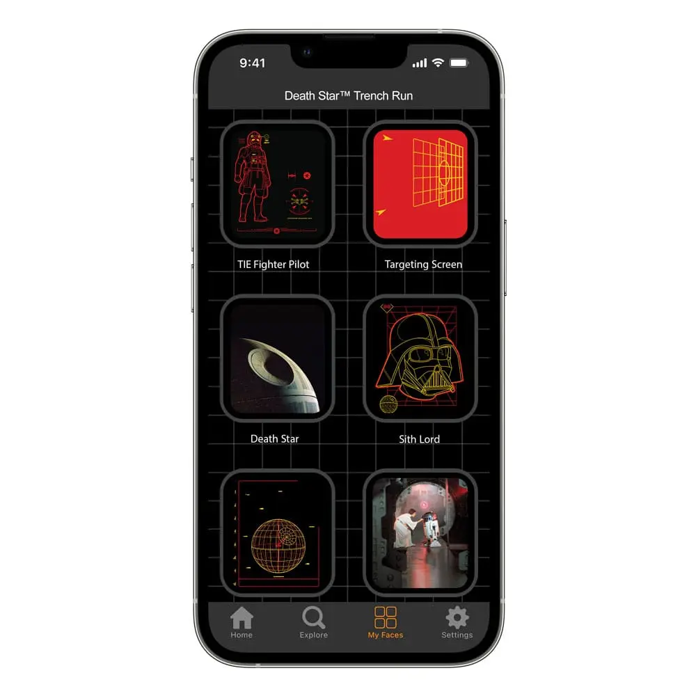 Star Wars Smartwatch-Armband Death Star Trench Run Produktfoto