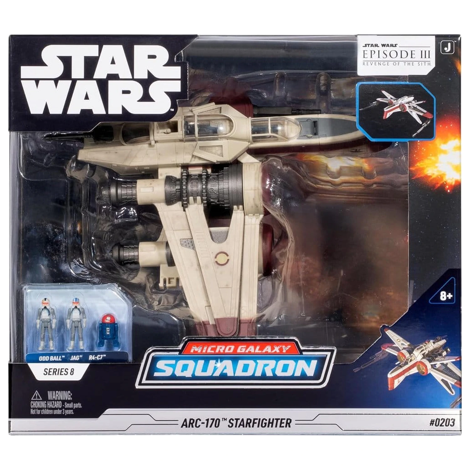 Star Wars Deluxe Fahrzeug ARC 170 20 cm (Serie 8) Produktfoto