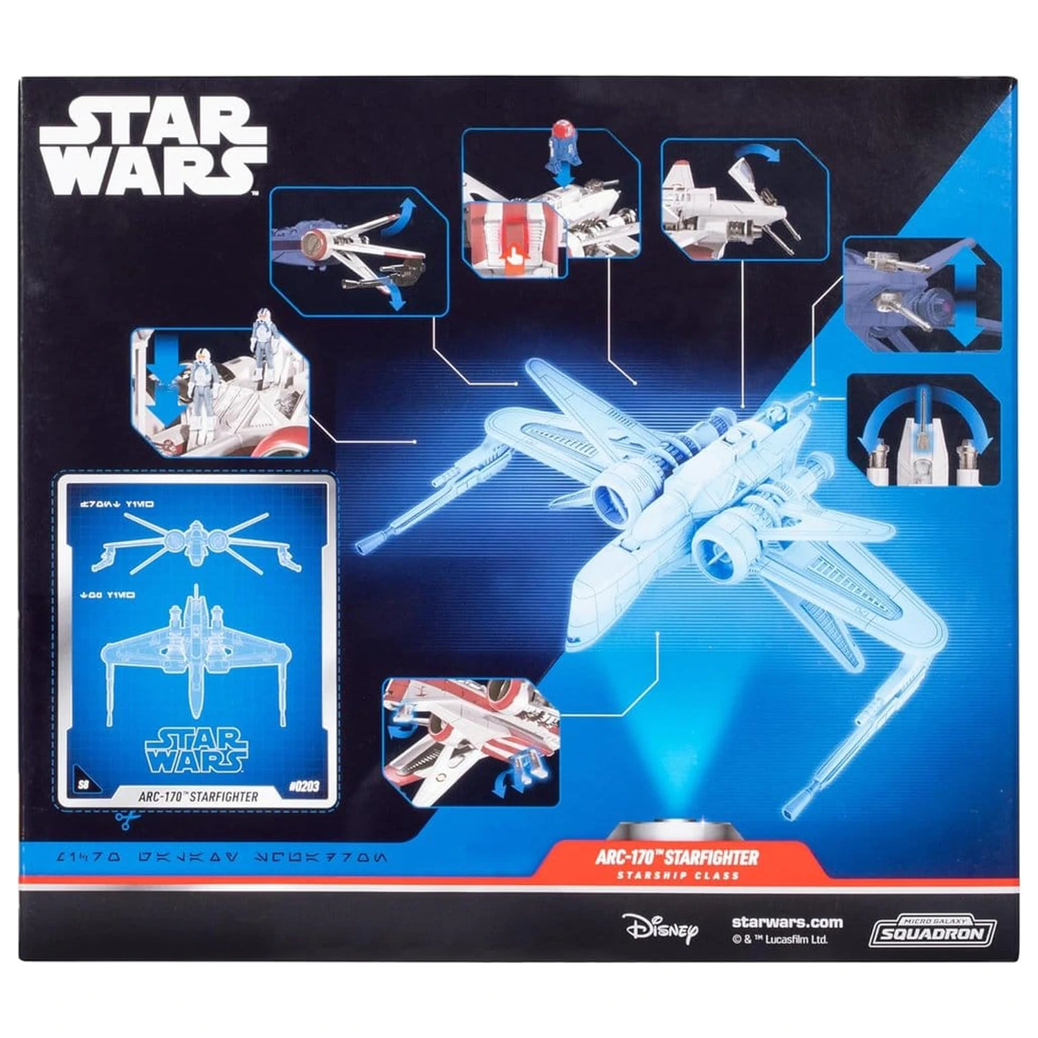Star Wars Deluxe Fahrzeug ARC 170 20 cm (Serie 8) Produktfoto