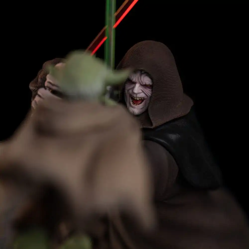 Star Wars Deluxe Art Scale Statue 1/10 Yoda vs Emperor Palpatine (CCXP Exclusive 2024) 31 cm Produktfoto