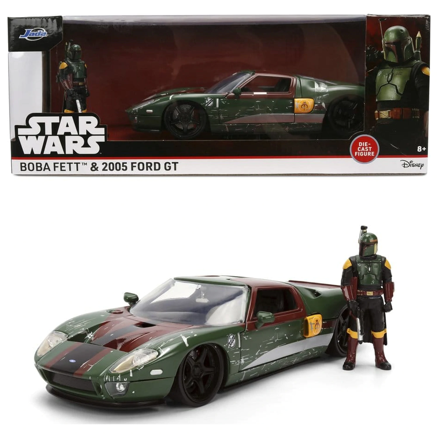 Star Wars Diecast Modell 1:24 Boba Fett 2005 Ford GT Produktfoto
