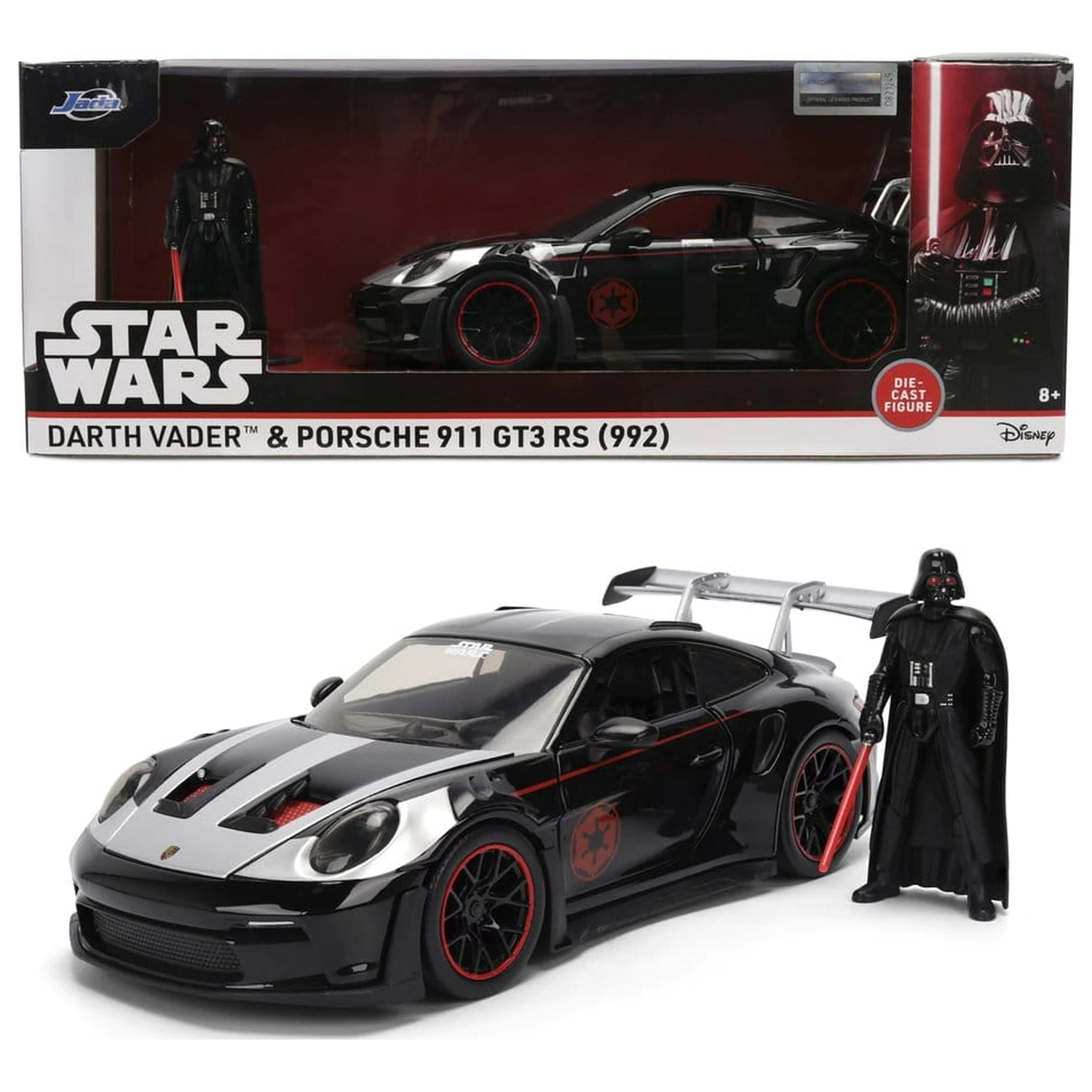 Star Wars Diecast Modell 1:24 Darth Vader Porsche 911 Produktfoto