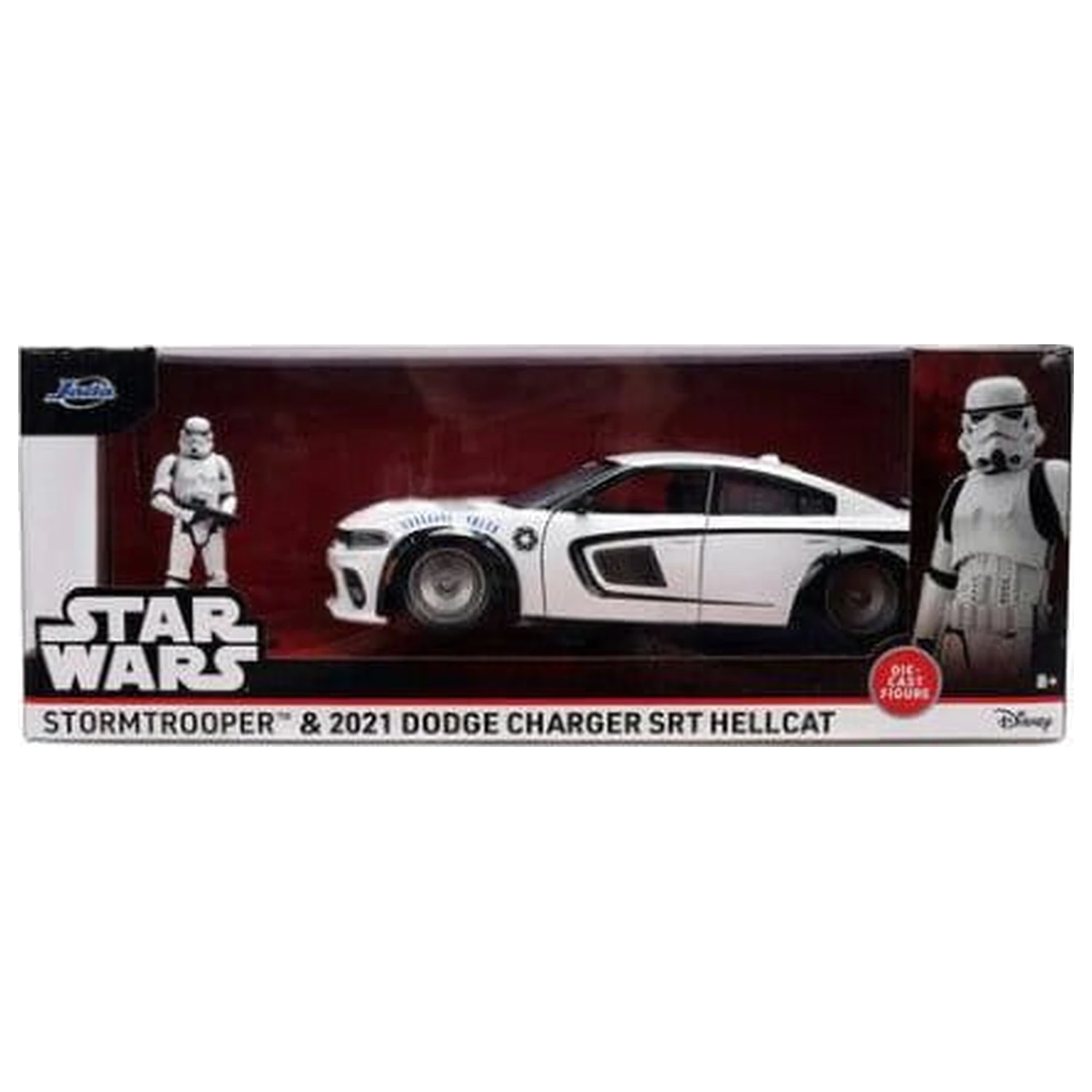 Star Wars Diecast Modell 1:24 Stormtrooper Dodge Charger SRT Hellcat Produktfoto