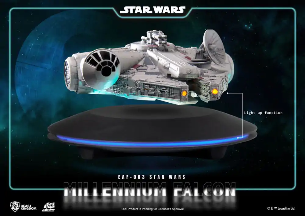 Star Wars Egg Attack Schwebe-Modell mit Leuchtfunktion Millennium Falcon 13 cm termékfotó