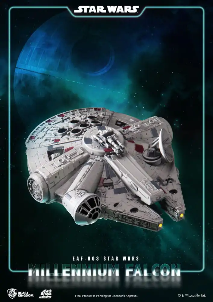 Star Wars Egg Attack Schwebe-Modell mit Leuchtfunktion Millennium Falcon 13 cm termékfotó